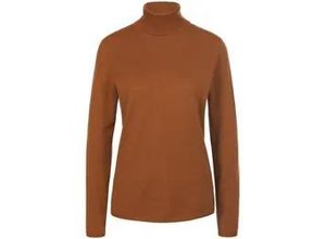 4065691318182 - Rollkragen-Pullover aus Schurwolle und Kaschmir braun 36