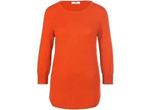 4065691318748 - Rundhals-Pullover aus Seide und Kaschmir Seide Kaschmir orange 36