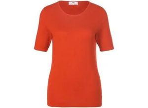 4065691319288 - Rundhals-Pullover aus Seide Kaschmir Seide Kaschmir orange 44