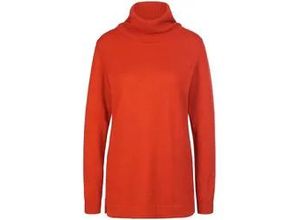 4065691319387 - Rollkragen-Pullover Modell Tamara Seide Kaschmir orange 36