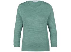 4065691325562 - Rundhals-Pullover aus 100% Baumwolle Supima grün 38