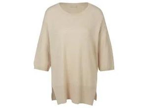 4065691345690 - Rundhals-Pullover aus 100% Kaschmir beige 38