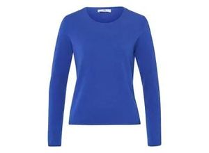 4065691346048 - Rundhals-Pullover aus 100% Premium-Kaschmir Cashmere blau 38