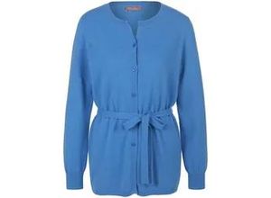 4065691346277 - Strickjacke aus 100% Premium-­Kaschmir blau 42