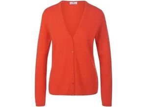 4065691357044 - Strickjacke aus 100% Premium-Kaschmir Modell Cora Cashmere orange 38