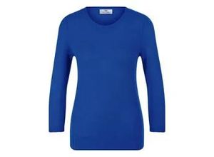 4065691357242 - Rundhals-Pullover aus 100% Premium-Kaschmir Cashmere blau 36