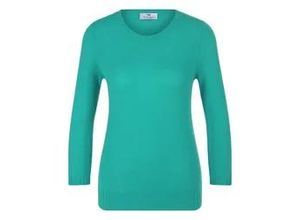 4065691357266 - Rundhals-Pullover aus 100% Premium-Kaschmir Cashmere türkis 40