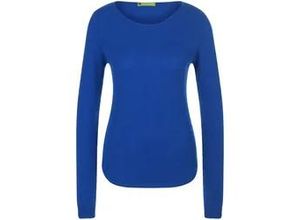 4065691358058 - Rundhals-Pullover aus 100% Premium-Kaschmir FLUFFY EARS blau 40