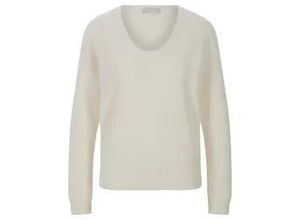 4065691358232 - Rundhals-Pullover aus Seide und Kaschmir weiss 38