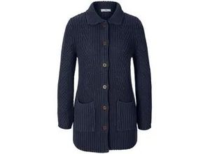 4065691381810 - Long-Strickjacke blau 44 4065691381810 - Long-Strickjacke blau 44