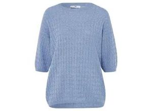 4065691385313 - Rundhals-Pullover blau 40