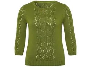 4065691400481 - Rundhals-Pullover grün 40