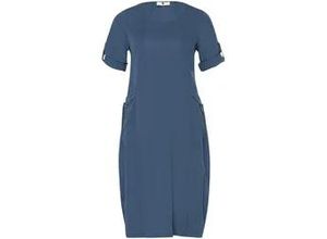 4065691432390 - Kleid aus 100% Leinen blau 40