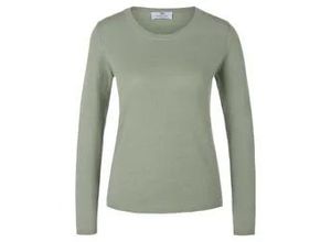 4065691553934 - Rundhals-Pullover aus 100% Premium-Kaschmir Cashmere grün 36