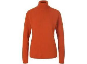 4065691565579 - Rollkragen-Pullover aus Schurwolle und Kaschmir orange 36