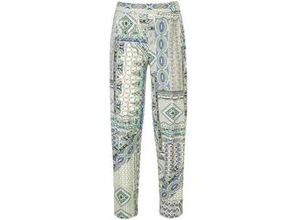 4065691627604 - Knöchellange Bundfalten-Hose Karla Green Cotton mehrfarbig 38