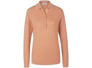 4065691637047 - Polo-Pullover aus 100% Premium-Kaschmir Cashmere braun 36