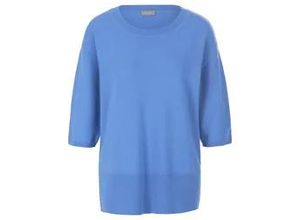 4065691665217 - Rundhals-Pullover aus Kaschmir und Seide blau 36