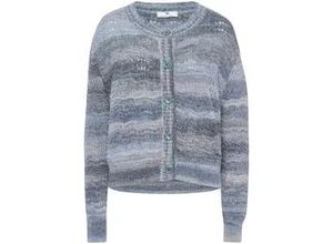 4065691676091 - Strickjacke Rundhals-­Ausschnitt mehrfarbig 38