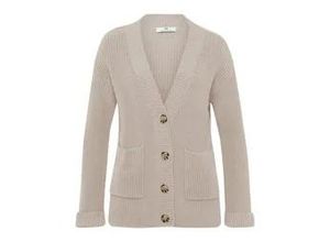 4065691679580 - Strickjacke V-Ausschnitt beige 40