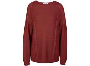 4065691679757 - Rundhals-Pullover rot 42