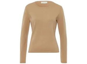 4065691683440 - Rundhals-Pullover aus 100% Premium-Kaschmir Cashmere braun 38