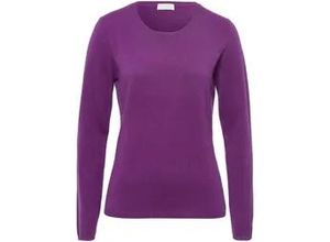 4065691683655 - Rundhals-Pullover aus Schurwolle und Kaschmir lila 38