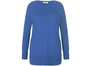 4065691697034 - Rundhals-Pullover blau 40