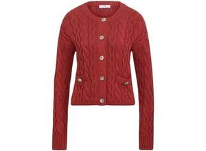 4065691704053 - Strickjacke Rundhals-Ausschnitt rot 38