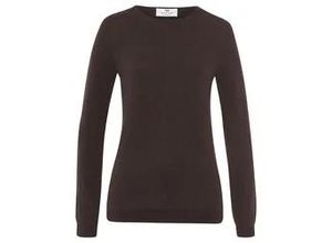 4065691707498 - Rundhals-Pullover aus 100% Premium-Kaschmir Cashmere braun 38