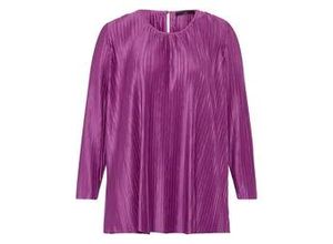 4065691715455 - Plissee-Bluse Rundhals-­Ausschnitt pink 40