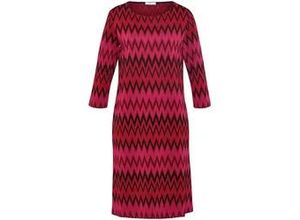 4065691734043 - Jersey-Kleid Rundhals-­Ausschnitt rot 48