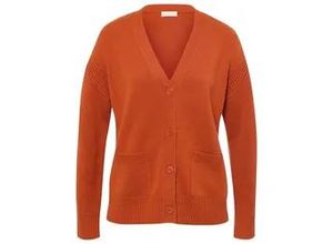 4065691738188 - Strickjacke V-Ausschnitt orange 38