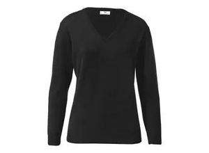 4065691759107 - V-Pullover aus 100% Schurwolle Pure Tasmanian Wool schwarz 38