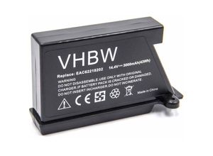 4065705051913 - Vhbw - Akku kompatibel mit lg hom-bot Square Turbo VR1229RB VR5001CM Staubsauger Home Cleaner Heimroboter (3000mAh 144V Li-Ion)