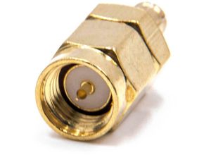 4065705177255 - Mcx Adapter (m) auf sma Stecker für lan Geräte Koaxialkabel WiFi Antennen Radio Scanner & Transceiver Handheld - HF-Koaxialadapter - Vhbw