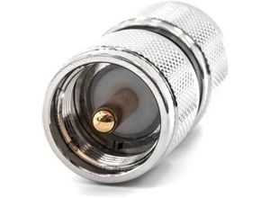 4065705177446 - N Adapter (m) auf uhf PL259 Stecker für verschiedene Hochfrequenztechnik-Geräte - HF-Koaxialadapter Silber - Vhbw