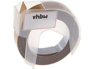 4065705239915 - 3D Prägeband-Schriftband-Kassette kompatibel mit Dymo 1535 1540 1550 1570 1575 1745 1755 Etiketten-Drucker 9mm Weiß auf Gold - Vhbw