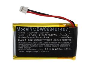 4065705241000 - Akku kompatibel mit Mitel 6863i 6865 6865i 6867i 6869 6869i schnurlos Festnetz Telefon (240mAh 37V Li-Polymer) - Vhbw