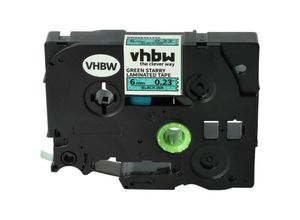 4065705252679 - Vhbw - Schriftband-Kassette kompatibel mit Brother P-Touch E100 E100VP H100LB H100R P700 Etiketten-Drucker 6mm Schwarz auf Grün (Glitter) 4065705252679 - Vhbw - Schriftband-Kassette kompatibel mit Brother P-Touch E100 E100VP H100LB H100R P700 Etiketten-Drucker 6mm Schwarz auf Grün (Glitter)