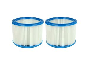 4065705260018 - Vhbw - Filterset 2x Faltenfilter kompatibel mit Nilfisk Aero 26-01 pc x 26-21 pc 26-2L pc Nass- und Trockensauger - Filter Patronenfilter