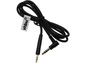 4065705320279 - Audio aux Kabel kompatibel mit akg Y40BT Y45BT Y50 Y500 Y50BT Kopfhörer - Audiokabel 35 mm Klinkenstecker 100 cm Schwarz - Vhbw