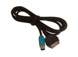 4065705332883 - vhbw KFZ Audio Kabel kompatibel mit Alpine CDE-9870R RM CDE-9871R RR CDE-9872R RM CDE-9873RB CDE-9874R RR RBi - Adapter 100 cm Schwarz