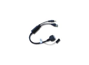 4065705332937 - Kfz Audio Kabel kompatibel mit bmw 3er Serie Cabrio ab 03 2007 Coupé ab 09 2006 Auto Fahrzeug - Y-Adapter Schwarz - Vhbw