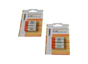 4065705358838 - 8x aaa Micro Akku kompatibel mit Gigaset CL660 CL660HX CL390A CL660A CL690A schnurlos Festnetz Telefon (800mAh 12V NiMH) - Vhbw