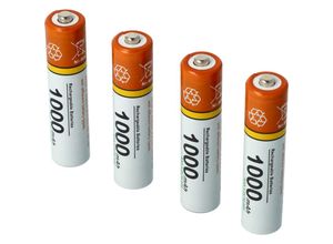 4065705358876 - 4x aaa Micro Akku kompatibel mit Gigaset CL390A CL660A CL690A CL690HX E720A ion schnurlos Festnetz Telefon (1000mAh 12V NiMH) - Vhbw