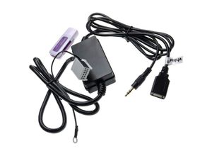 4065705360428 - Vhbw - aux usb Audio Adapter Kabel kfz Radio kompatibel mit Audi Symphony 2+ 3 Auto Autoradio