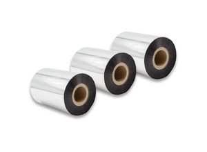 4065705364853 - vhbw 3x Thermotransfer-Band kompatibel mit Zebra Xi170 Xi220 Xi4 XiII Drucker Etikettendrucker - Thermoband Wischfest 90 mm x 300 m Wachs-Plus