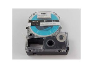 4065705393907 - Schriftband-Kassette kompatibel mit Epson LabelWorks LW-700 LW-900 Etiketten-Drucker Schwarz auf Weiß Schrumpfschlauch-Kassette 7 mm - Vhbw