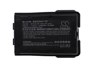 4065705412523 - Akku Ersatz für Icom BP-245 BP-245H BP-245N für Funkgerät Walkie Talkie (2100mAh 74V Li-Ion) - Vhbw